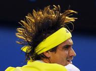 O espanhol David Ferrer responde a Djokovic no Australian Open (REUTERS)