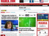 Marca: «Um golo em fora de jogo tomba o Málaga»