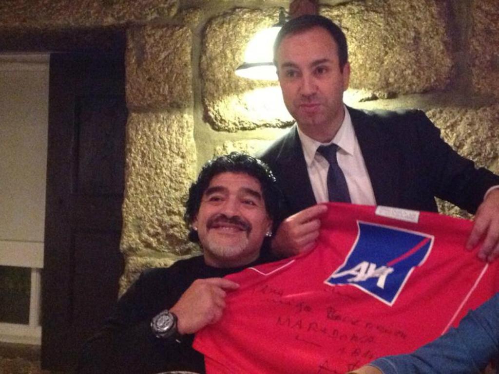 Maradona com António Salvador