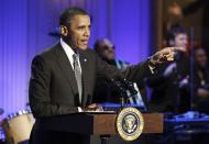 Obama assiste a Concerto «Memphis Soul»na Casa Branca Foto: Reuters