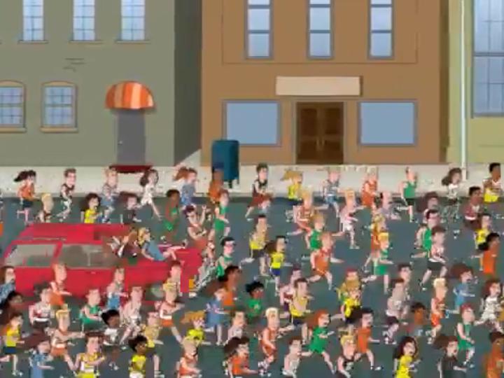 Episódio de «Family Guy» sobre a maratona de Boston