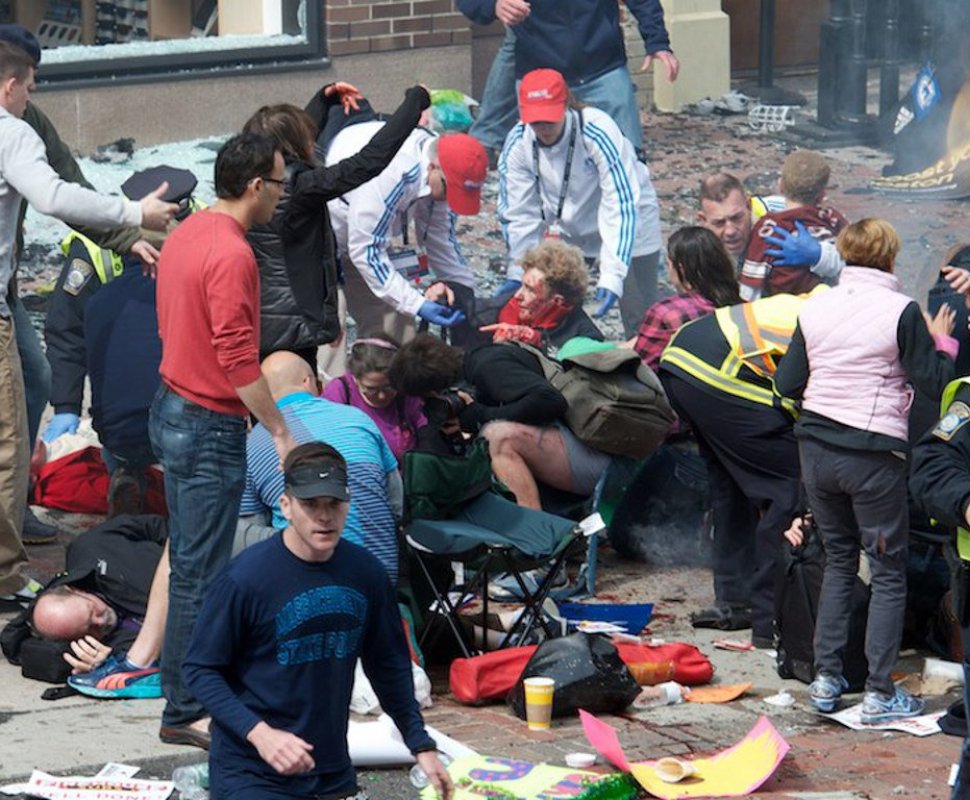 Boston Explosões Foto: Reuters