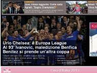 Benfica-Chelsea pelo mundo: Gazzetta dello Sport  (Itália)