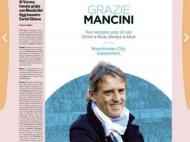 Página de agradecimento a Mancini