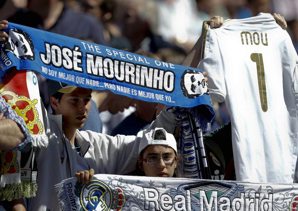 José Mourinho no último jogo no Real