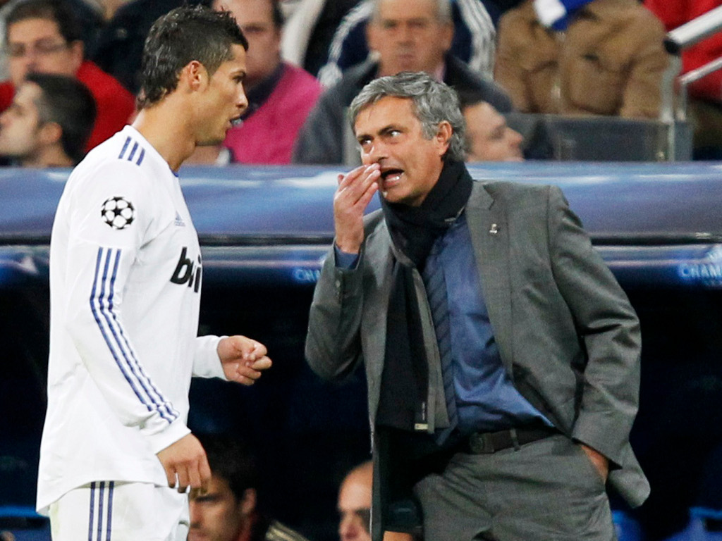 Mourinho e Cristiano Ronaldo