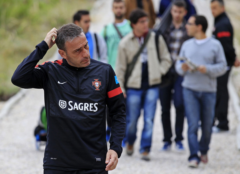 Paulo Bento - Seleção treino em Óbidos 6 junho 2013 foto: Reuters