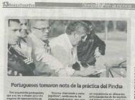 Miguel Quaresma no treino do Estudiantes (Diario Hoy)