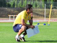 Pedro Emanuel no treino (Foto: Marco Pinto, F.C. Arouca)
