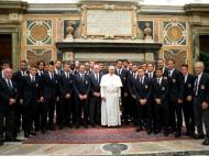 Papa recebe delegações da Itália e Argentina (ANSA/OSSERVATORE ROMANO)