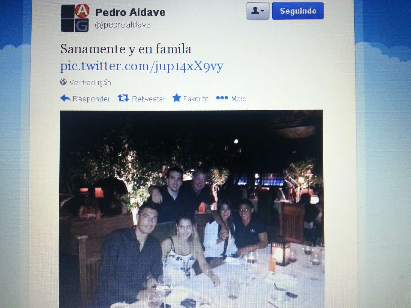Pedro Aldave Twitter