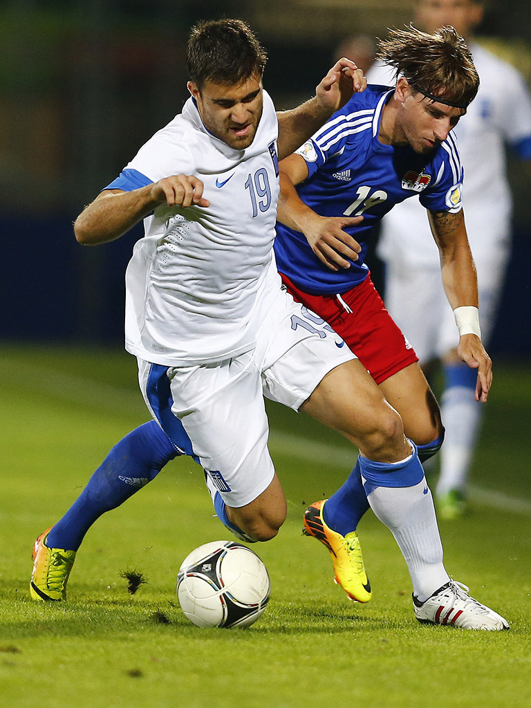 Qualificação Mundial 2014: Liechtenstein vs Grécia (REUTERS)