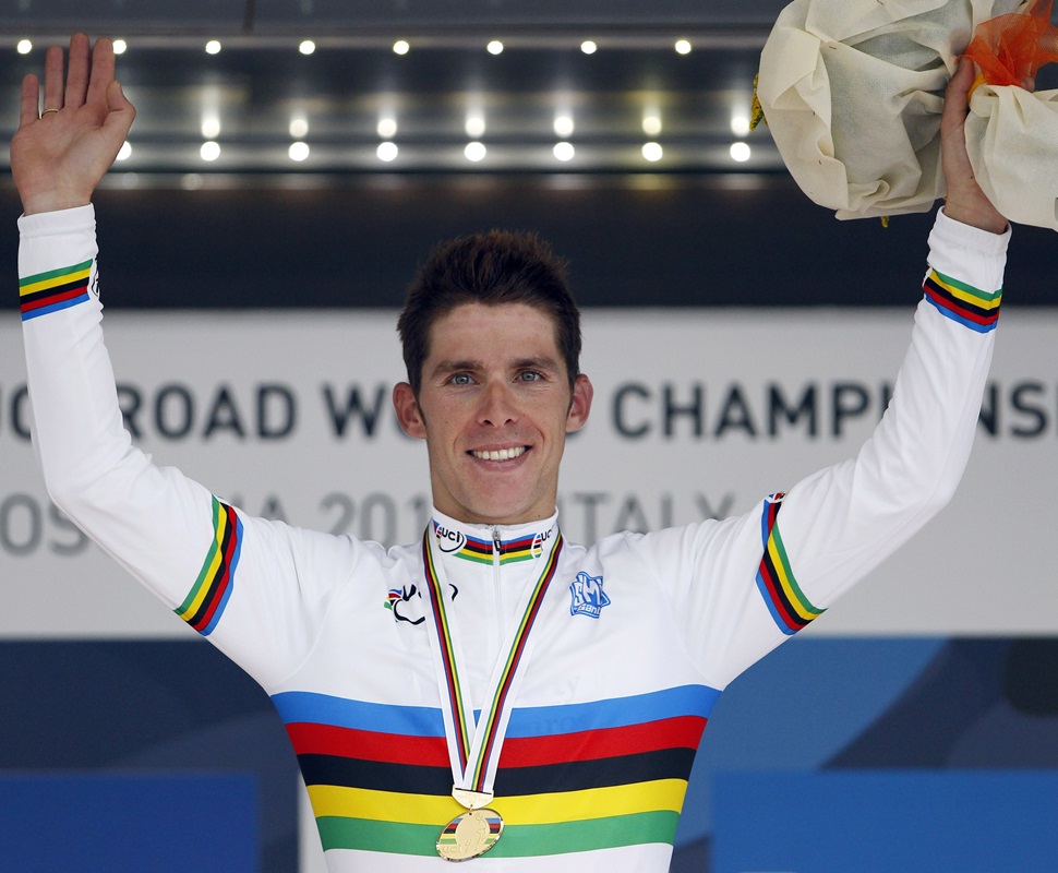 Rui Costa sagra-se campeão do Mundo de ciclismo Foto: Reuters
