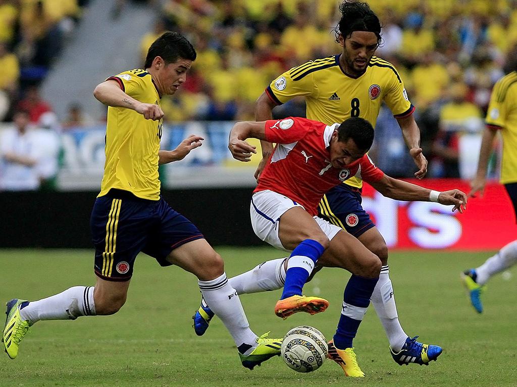 Colombia vs Chile (EPA)