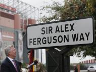Rua inaugurada com o nome de Alex Ferguson (REUTERS)