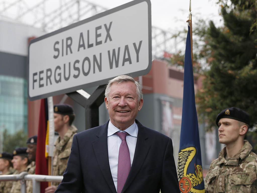 Rua inaugurada com o nome de Alex Ferguson (REUTERS)