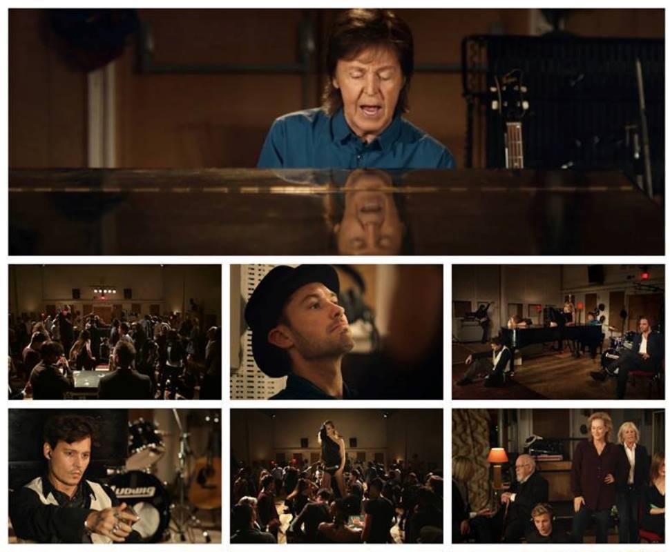 Novo  vídeo de Paul McCartney junta celebridades