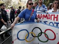 Grécia: atletas também saem à rua contra a crise (Reuters)