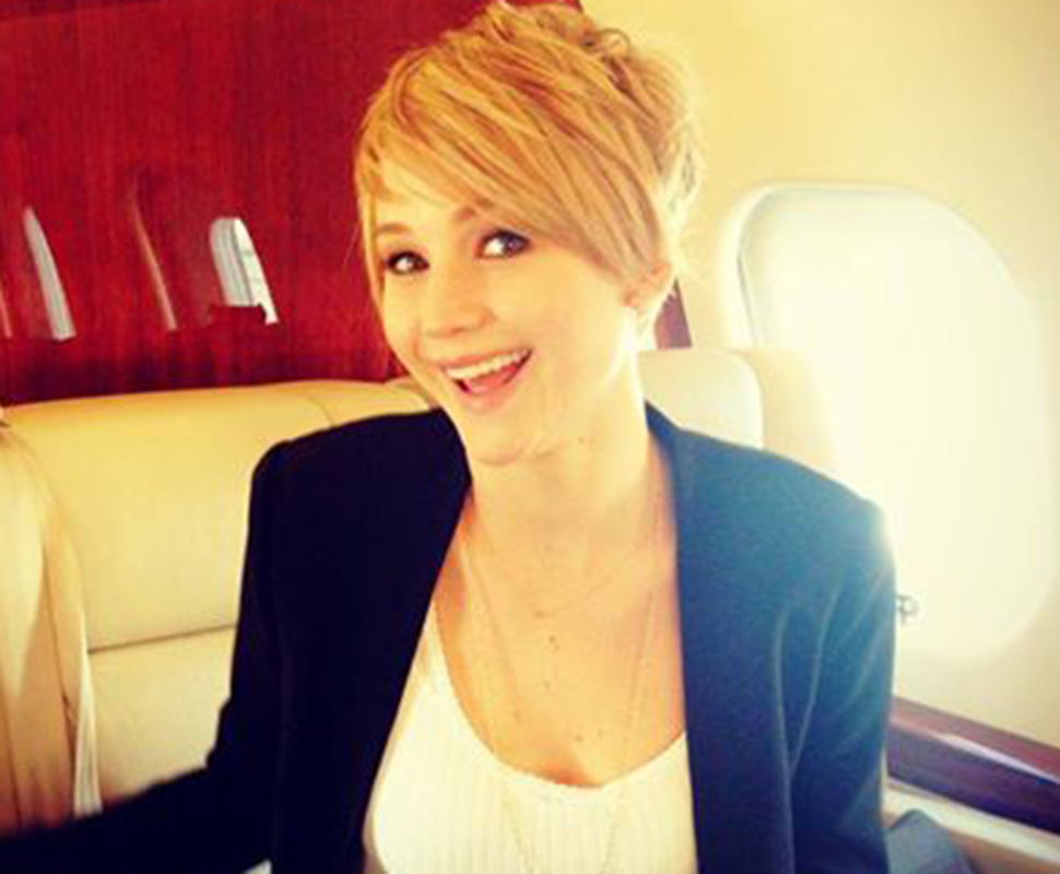 Jennifer Lawrence mostra novo visual Foto: facebook