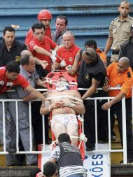 Violência em jogo de futebol no Brasil (REUTERS)