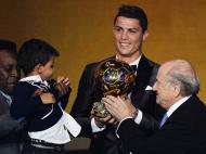 Cristiano Ronaldo nos Prémios Bola de Ouro 2013 (EPA)