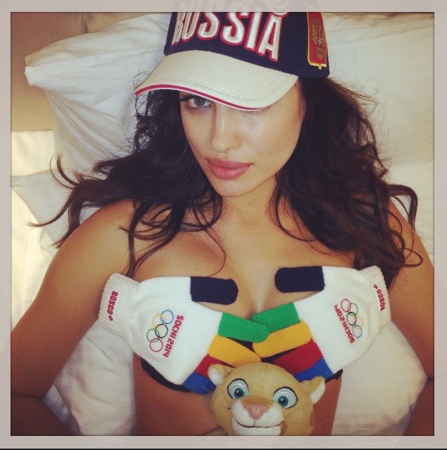 «My special Olympic swimsuit #go Russia #Sochi 2014» Irina Shayk Facebook