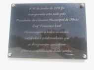 CCP Cavaquense - A placa da inauguração da sede