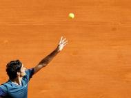 Roger Federer no Masters de Monte Carlo (EPA)