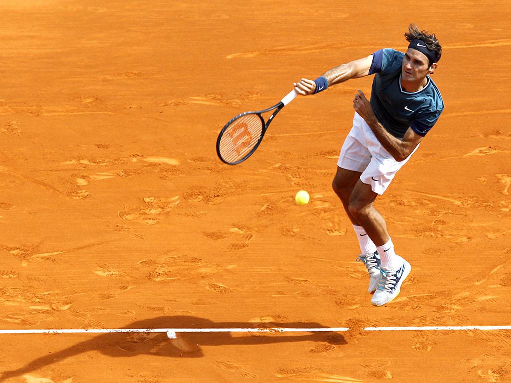 Roger Federer no Masters de Monte Carlo (EPA)