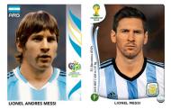 Oito anos depois [fotos: Panini]: Messi