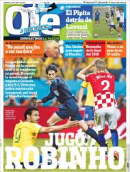 O Brasil-Croácia na capa do Olé