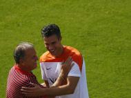 Zico visita seleção da Holanda (Reuters)