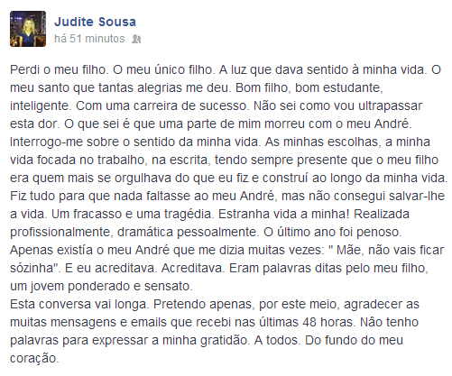 Judite Sousa (Foto: Facebook)