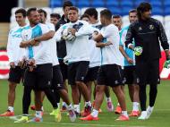 Treino de preparação para o jogo Real Madrid vs Sevilha (EPA)