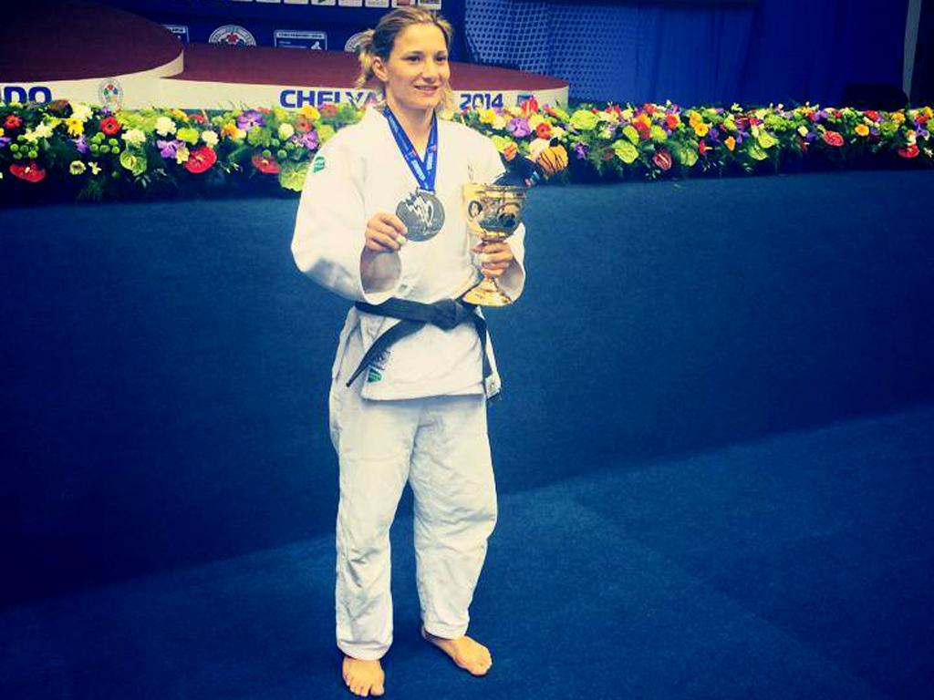 Telma Monteiro é medalha de prata Foto: Facebook