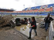 Montpellier: inundações arrasam estádio La Mosson (Lusa)