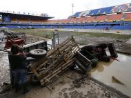 Montpellier: inundações arrasam estádio La Mosson (Lusa)