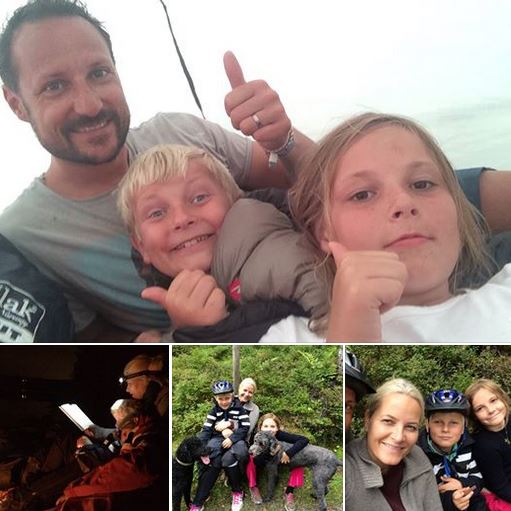 Haakon e Mette-Marit com os filhos Foto: Facebook