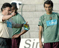 Agostinho Oliveira com Nuno Morais