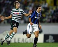Sporting vs Inter Figo e Miguel Veloso