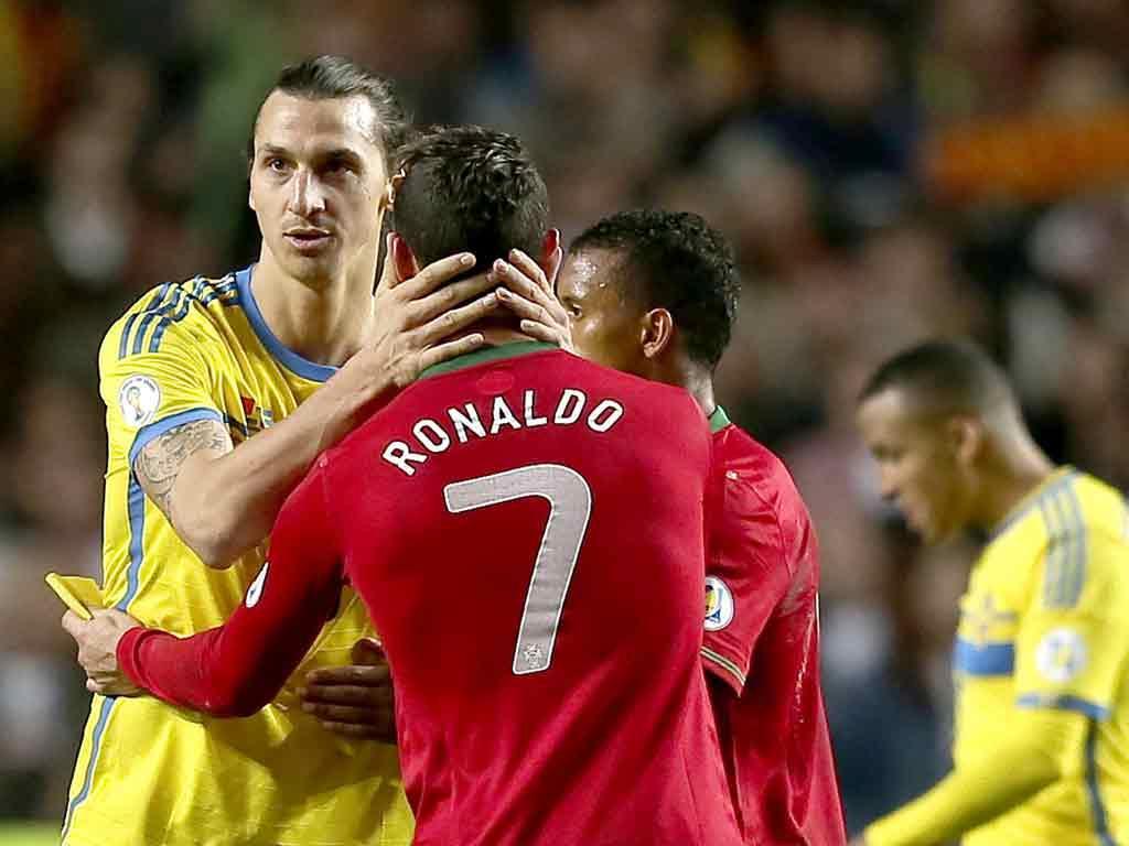 Ronaldo e Ibrahimovic (EPA/Mário Cruz)