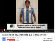 Maradona mostra barriga