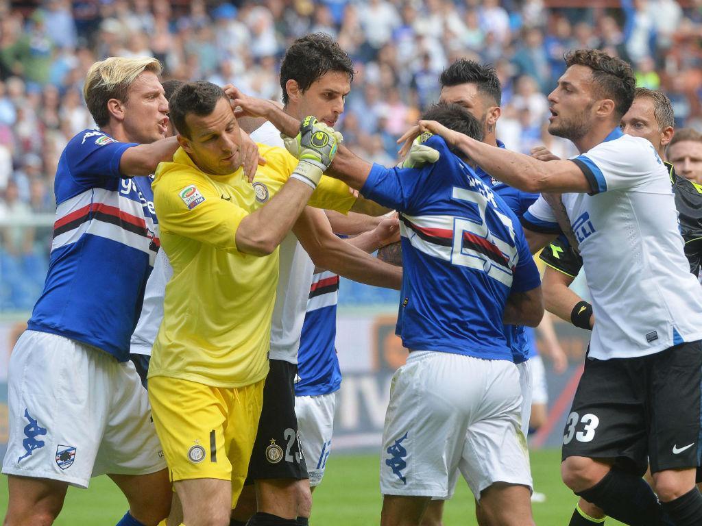 Sampdoria-Inter (EPA/LUCA ZENNARO)