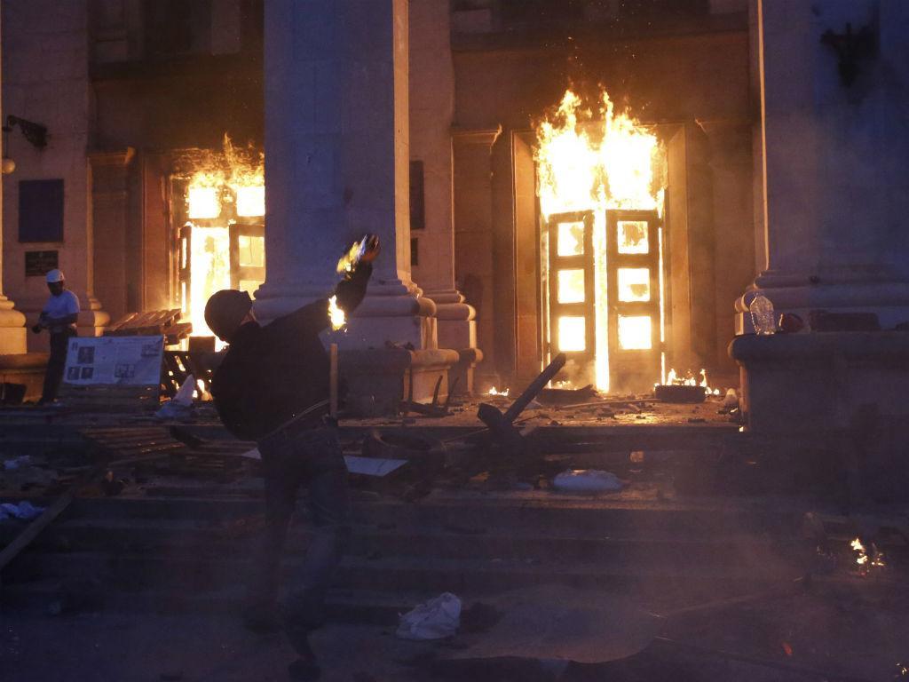 Violência em Odessa (Reuters)