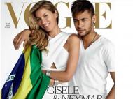Gisele Bündchen e Neymar na edição de junho da Vogue Brasil (Foto: Mario Testino divulgada em vogue.globo.com/)