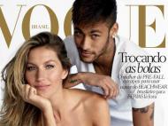 Gisele Bündchen e Neymar na edição de junho da Vogue Brasil (vogue.globo.com)