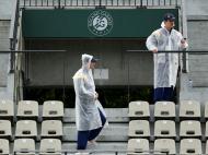 A chuva interrompeu o Open de Roland Garros