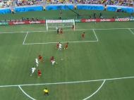 Nos cantos defensivos o Gana faz marcação individual com Asamoah Gyan ocupado do primeiro poste