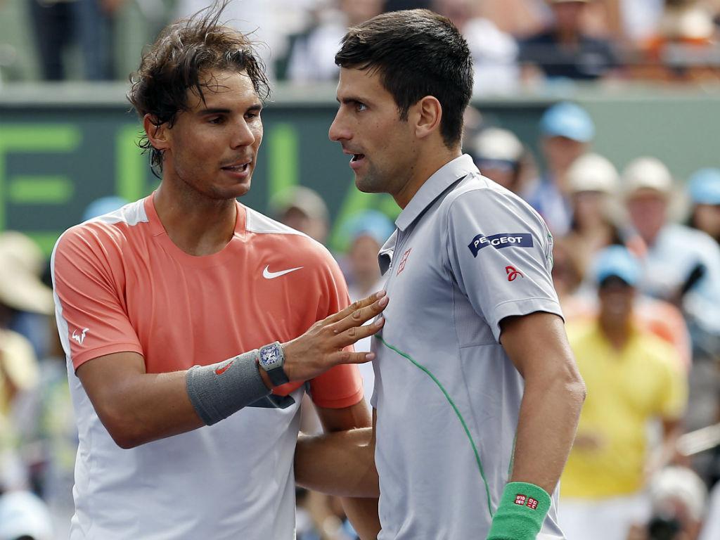 Rafael Nadal e Novak Djokovic (Reuters)