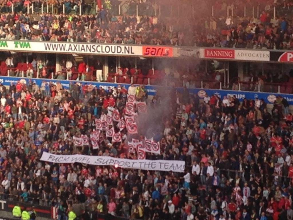 Protesto dos adeptos do PSV